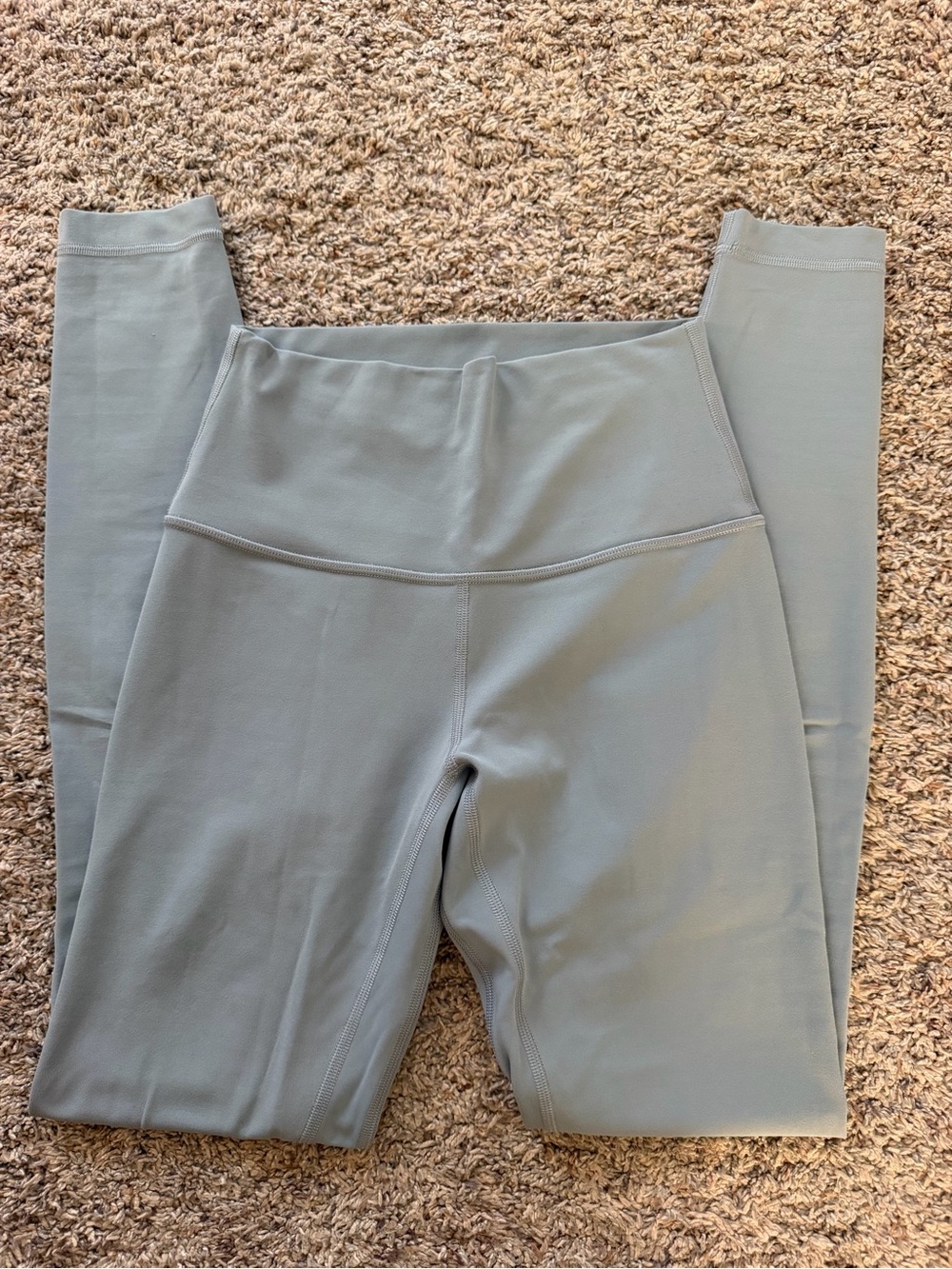 High-Waist Women's Leggings in Light Blue